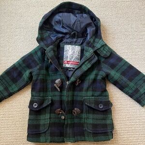 Weatherproof Kids Green Plaid Jacket